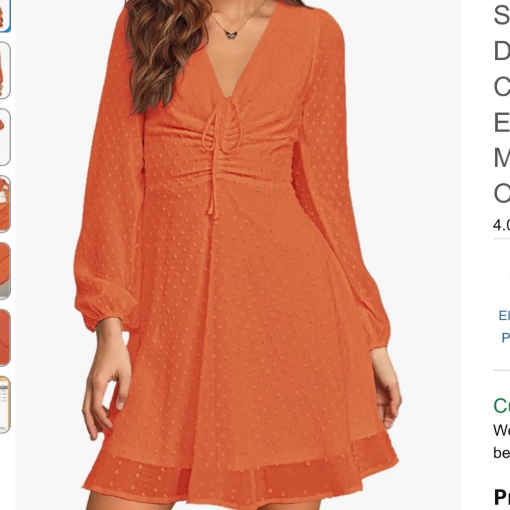 Aooksmery Swiss Dot Mini Dress